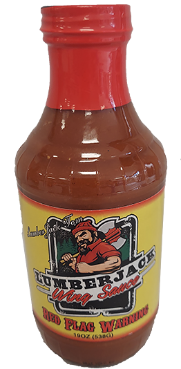 Lumberjack Red Flag Wing Sauce.